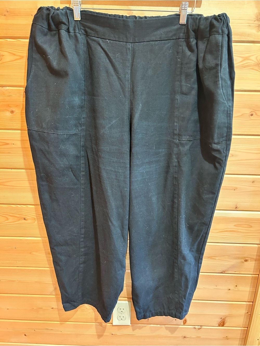 Pamut Emil Pant, charcoal canvas, 3XL